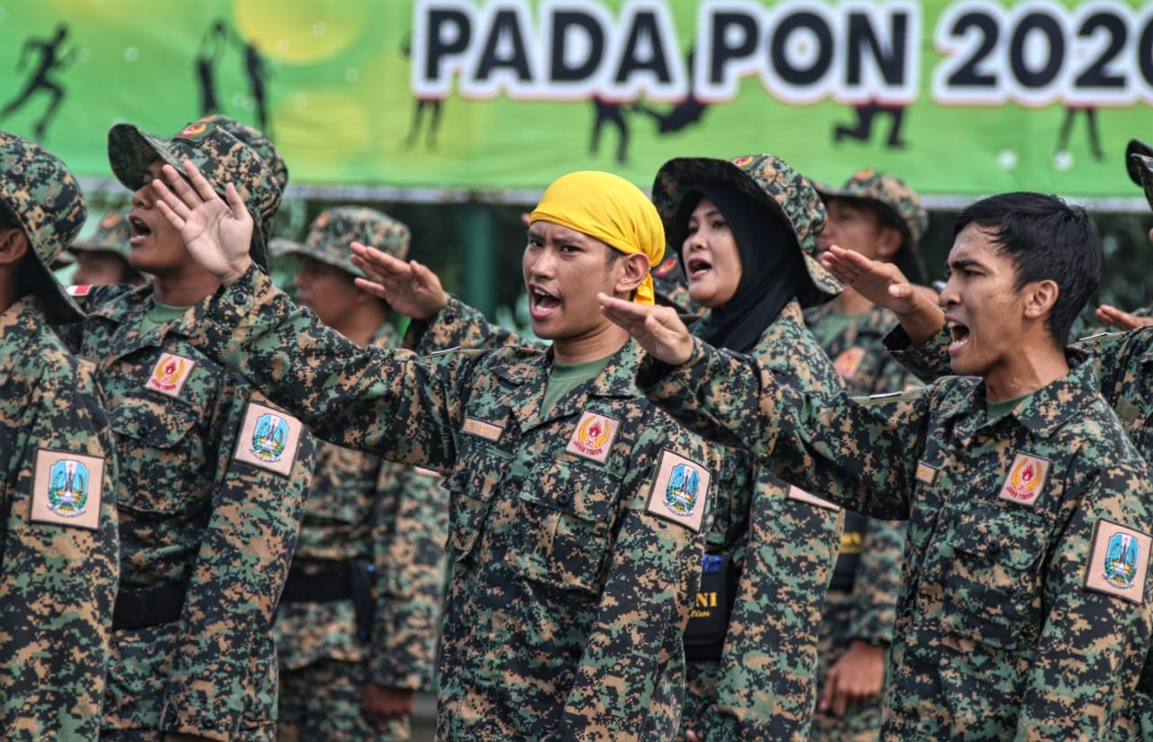 Atlet Puslatda Jatim mengikuti program Binter. (Foto: Fariz Yarbo/Ngopibareng.id)