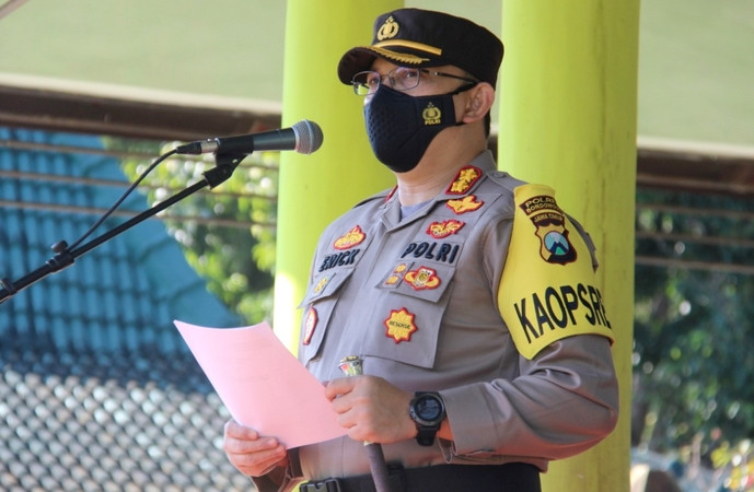 Kapolres Bondowoso AKBP Erick Frendriz. (foto: guido/ngopibareng.id)