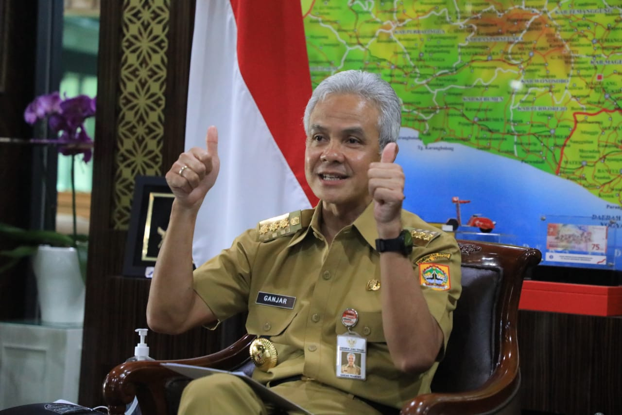 Gubernur Jawa Tengah Ganjar Pranowo melanjutkan uji coba pembelajaran tatap muka tahap kedua dengan menambah jumlah kelas bagi peserta didik. (Foto: Istimewa)