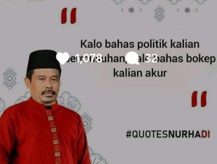 Salah satu meme Nurhadi di media sosial Instagram. (Foto: tangkapan kayar via Instagram)