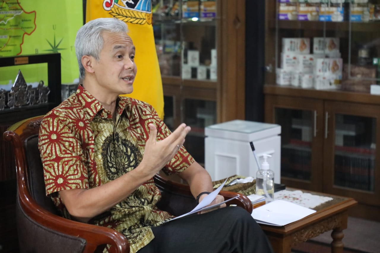 Gubernur Jawa Tengah, Ganjar Pranowo matangkan aglomerasi pergerakan pemudik ang bersinggungan dengan daerah lain. (Foto: Dok Jateng)