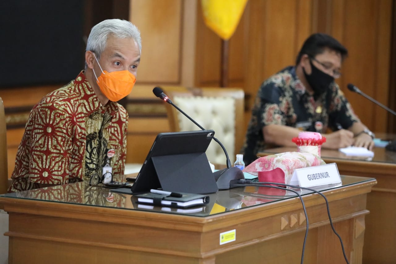 Gubernur Ganjar siap melaksanakan penyederhanaan birokrasi. (Foto: Dok Jateng)