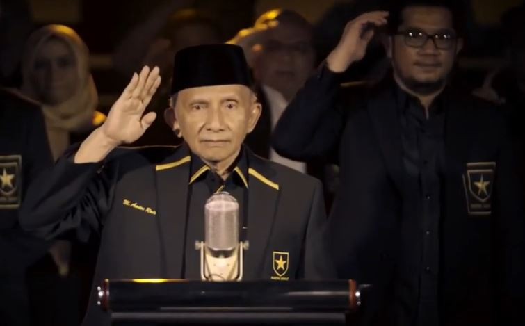 Amien Rais deklarasi Partai Ummat, Kamis 29 April 2021. (Foto: YouTube)