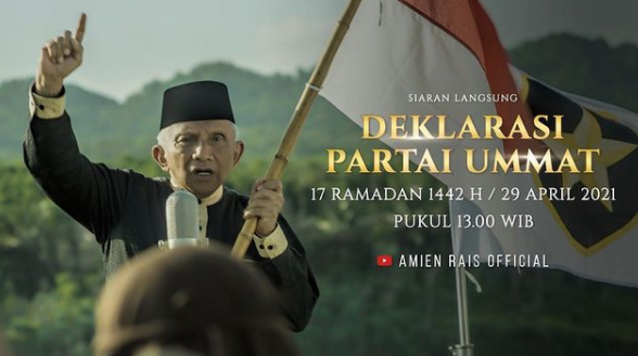 Amien Rais dijadwalkan deklarasi Partai Umat, Kamis 29 April 2021. (Foto: Instagram)