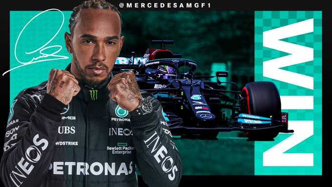 Pembalap Tim Mercedes AMG Petronas, Lewis Hamilton. (Foto: Twitter F1)