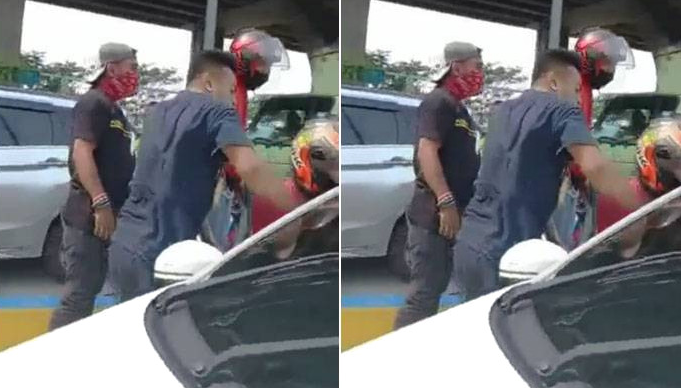 Serda Nurhadi dikepung deb collector ketika membantu mengendarai mobil warga yang sakit. Mobilnya nunggak kredit 8 bulan. (Foto: Tangkapan layar)