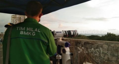 Tim Hilal Badan Meteorologi, Klimatologi dan Geofisika (BMKG). (Foto: Istimewa)