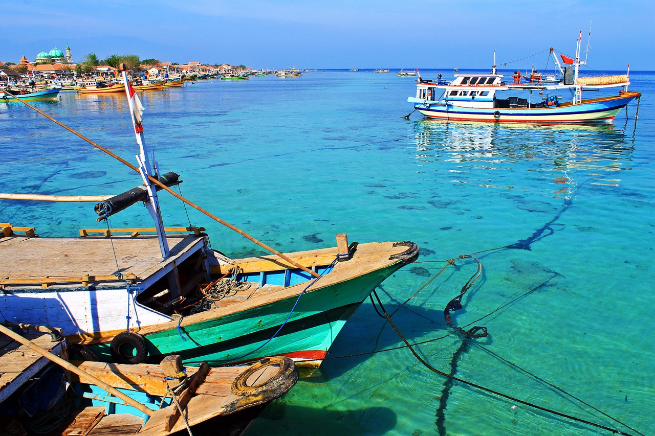 Pulau Giliketapang di Kabupaten Probolinggo, salah satu objek wisata yang ditutup selama liburan lebaran. (Foto: Ikhsan Mahmud/Ngopibareng.id)