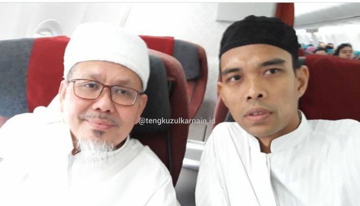 Foto kenangan Ustadz Tengku Zulkarnain bersama Ustadz Abdul Somad (UAS). (Foto: Dok. Tengku Zulkarnain)