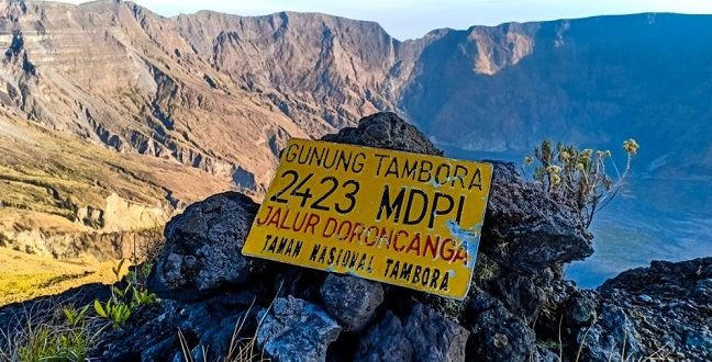 Ilustrasi Gunung Tambora di Nusa Tenggara Barat (NTB). (Foto: Istimewa)