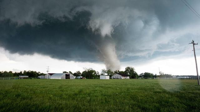 Angin Tornado di China. (Foto: Istimewa)