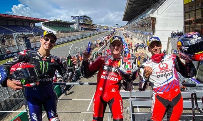 MotoGP Prancis di Sirkuit Le Mans, Minggu 16 Mei 2021. (Foto: Twitter MotoGP)