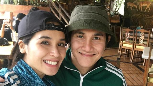 Pasangan aktor Vino G Bastian dan Marcha Timothy. (Foto: Instagram)