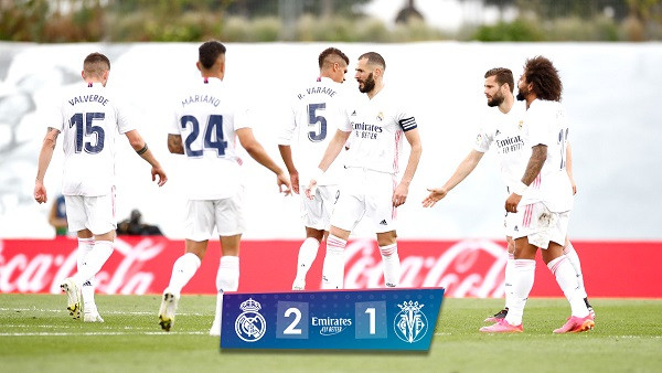 Real Madrid runner up Liga Spanyol 2020/2021, usai laga pamungkas 2-1 atas Villarreal di Stadion Alfredo Di Stefano, Sabtu 22 Mei 2021 malam WIB. (Foto: Twitter)