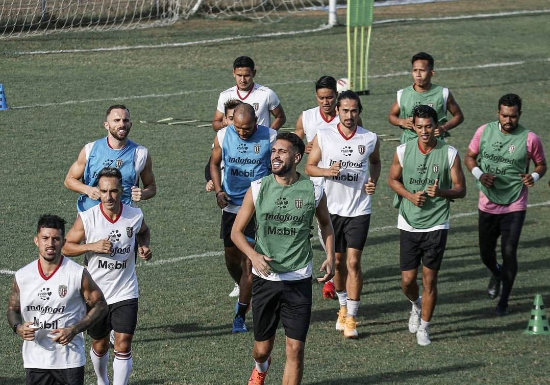 Skuad Bali United terus berlatih untuk persiapan AFC Cup. (Foto: Bali United)