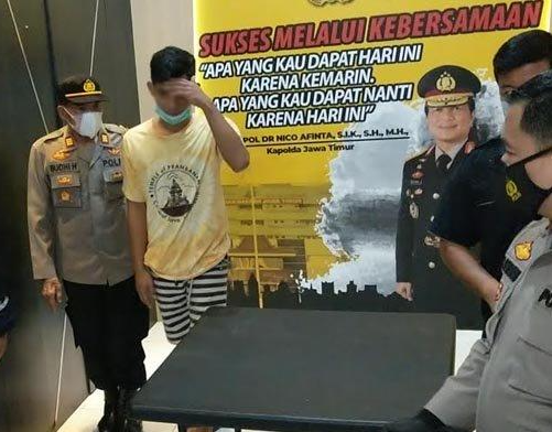 Harmoko, pemilik akun Instagram @mokooku diamankan polisi usai mengunggah video diduga mengandung ujaran kebencian terhadap Gus Miftah. (Foto: Istimewa)