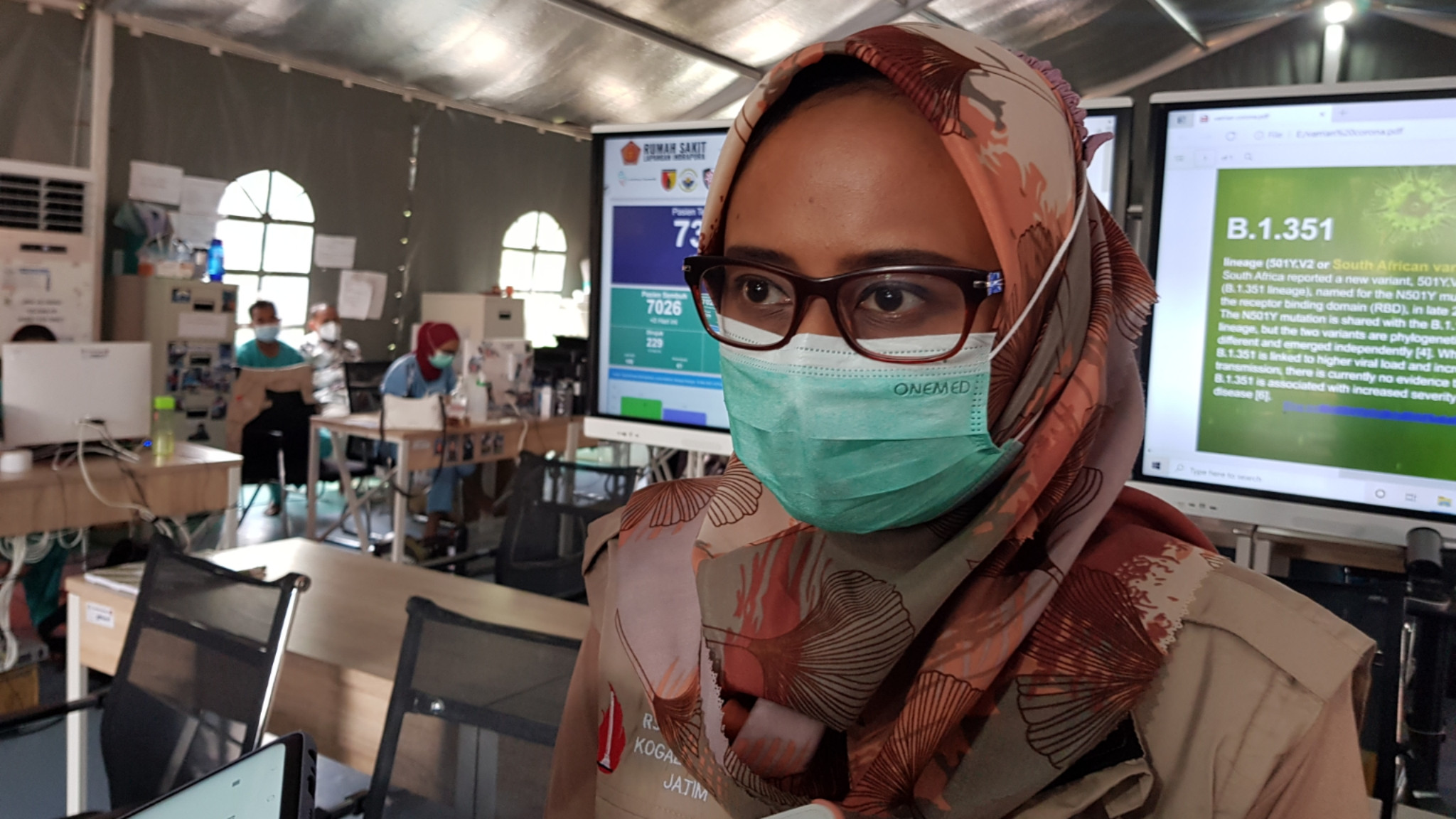 Dokter Penanggung Jawab Pasien RSLI, Dr Fauqa Arinil Aulia. (Foto: Fariz Yarbo/Ngopibareng.id)