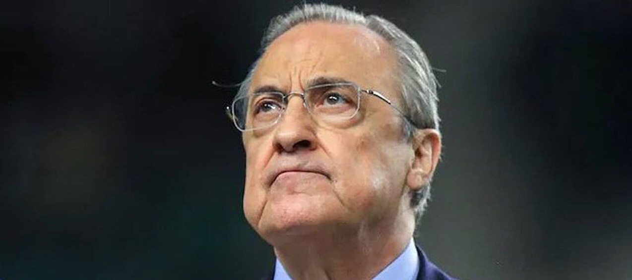 Presiden Real Madrid Florentino Perez pun tak luput dari pemotongan gaji 10 persen yang diterapkan klub. (Foto: Twitter/@realmadrid)