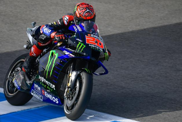 Pembalap tim Monster Energy Yamaha, Fabio Quartararo, meraih pole position di MotoGP Italia 2021, Minggu 30 Mei. (Foto: Twitter MotoGP)