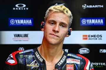 Pembalap Tim Monster Energy Yamaha, Fabio Quartararo, juara MotoGP Italia 2021 di Sirkuit Mugello, Minggu 30 Mei 2021 malam waktu Indonesia. (Foto: Twitter)