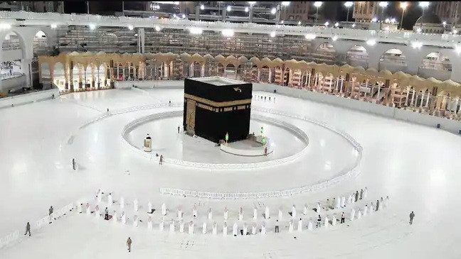 Pelaksanaan ibadah haji di masa pandemi di Masjidil Haram. (Foto: Istimewa)