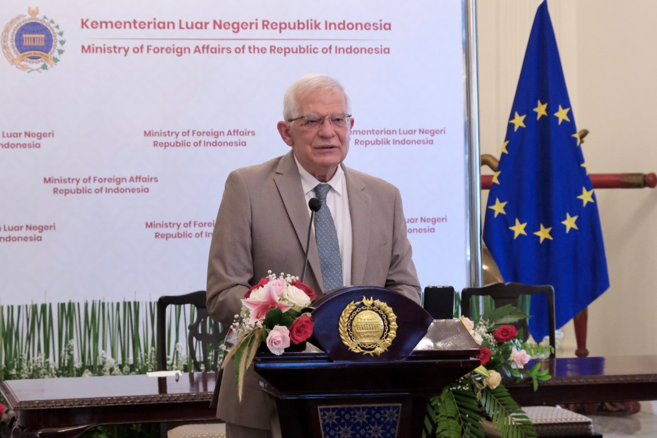 Perwakilan Tinggi Uni Eropa (UE) urusan Luar Negeri dan Kebijakan Keamanan Josep Borrell. (Foto: kemlu-ri)