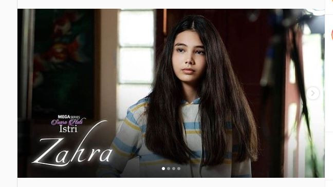 Lea Ciarachel Fourneaux pamit dari perannya sebagai Zahra di sinetron Mega Series Suara Hati Istri: Zahra. (Foto: Instagram Indosiar)