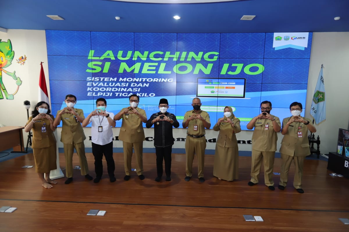 Launching aplikasi Si Melon Ijo di Ngalam Command Center (NCC) Balaikota Malang (Foto: istimewa)