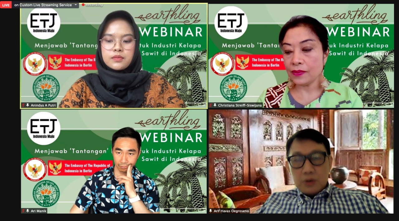 Webinar yang digelar Diaspora Indonesia. (Foto: Istimewa)