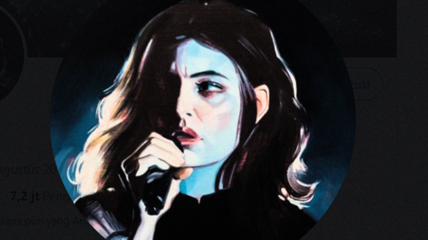 Ilustrasi Lorde (Foto: Twitter Lorde)