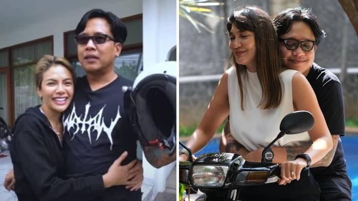 Gofar Hilman dipeluk Nikita Mirzani dan memeluk Luna Maya. (Foto: Instagram)