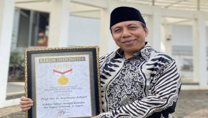 Susiknan Ahli Falak Muhammadiyah raih Rekor MURI. (Foto: Istimewa)