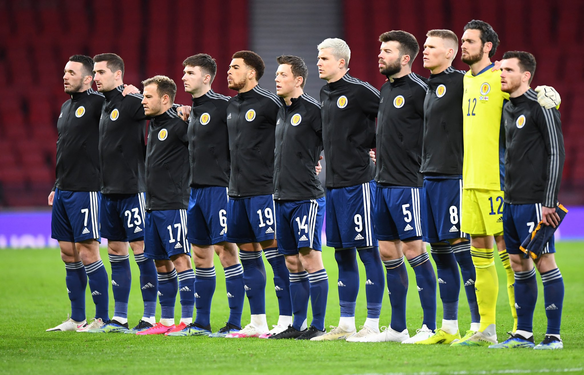 Timnas Skotlandia sangat siap menghadapi Republik Ceko di matchday 1 Grup D Euro 2020, Senin 14 Juni 2020 di Hampden Park. (Foto: Twitter/AndrewRobertso5)