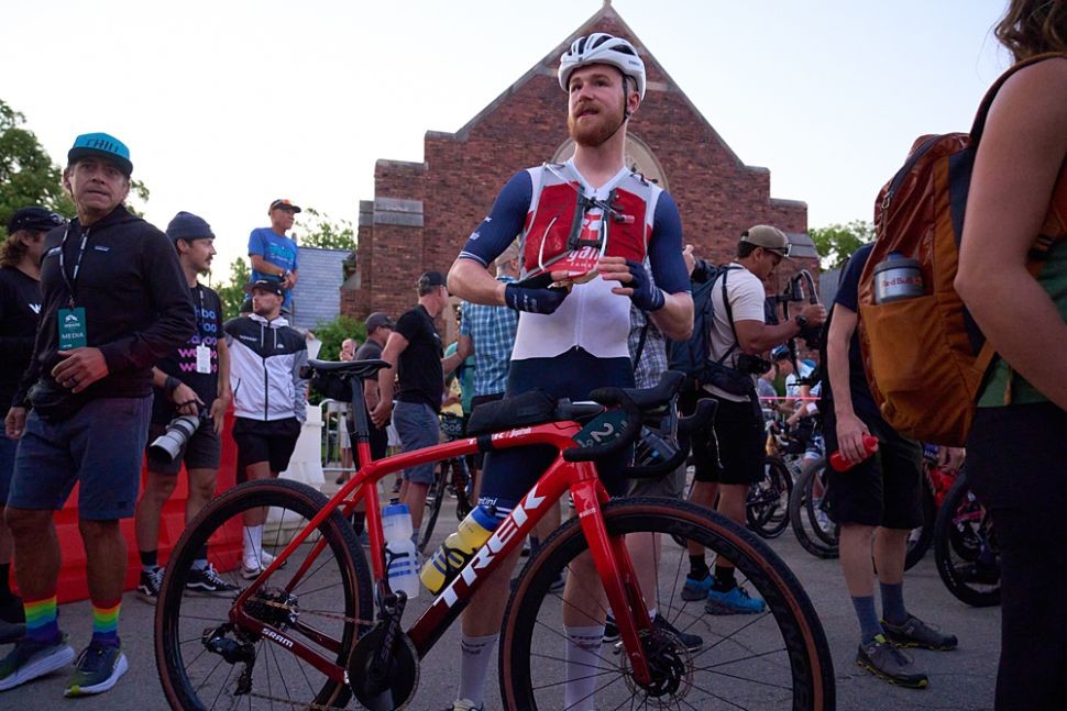 Quinn Simmons (Trek-Segafredo) menggunakan sepeda Trek gravel terbaru saat balapan di  Unbound Gravel di Amerika Serikat. (Foto: Istimewa)