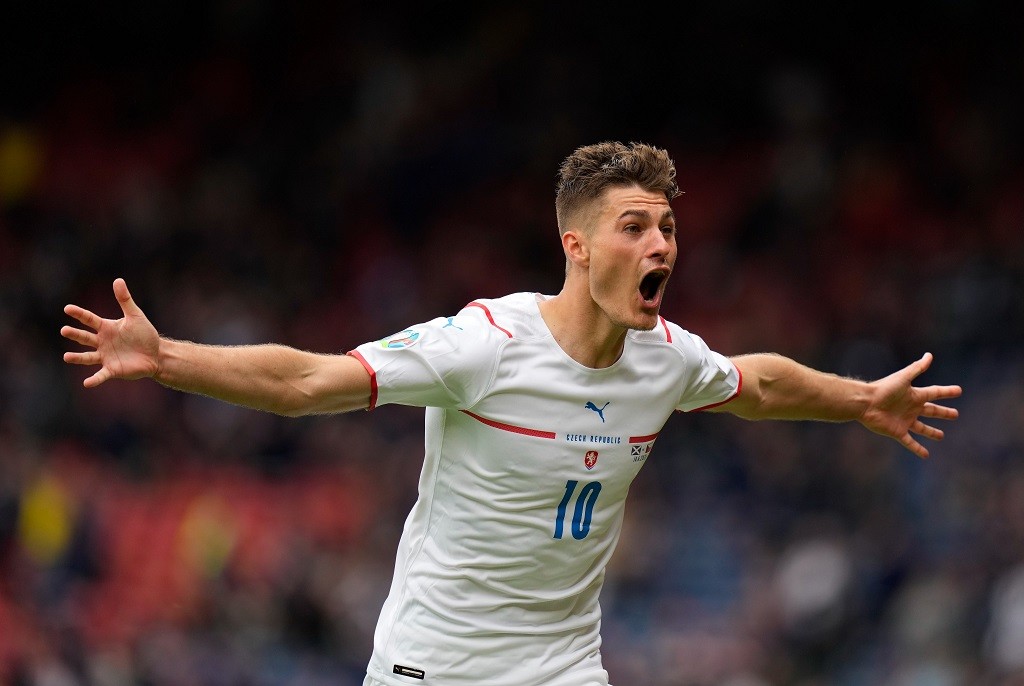 Patrik Schick akan menjadi pemain Republik Ceko paling mengundang perhatian Swedia karena memborong dua gol saat Ceko menang 2-0 atas Skotlandia di matchday 2 nanti. (Foto-TwitterEURO2020)