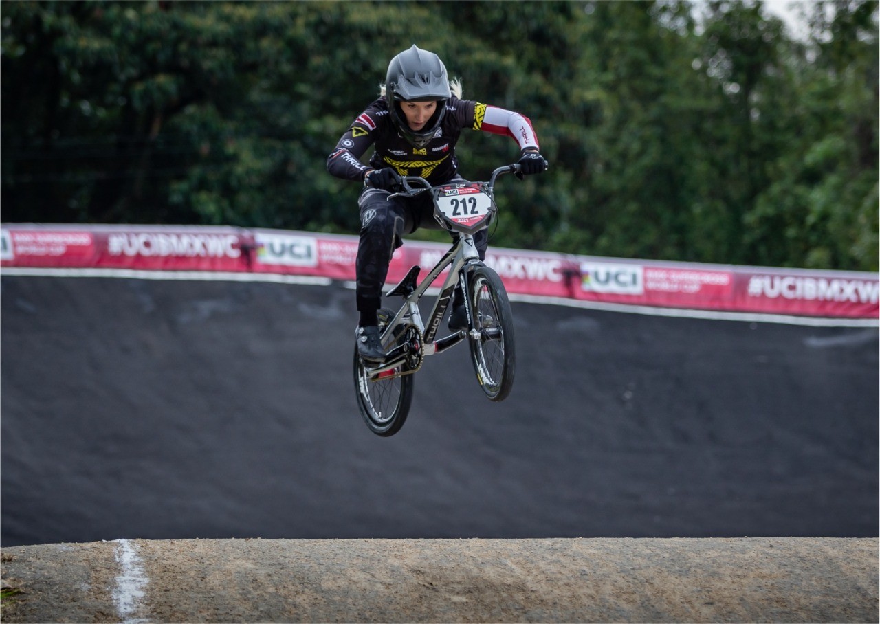 Sepeda merek Thrill tipe Havoc produksi Gresik, Jawa Timur akan tampil di Olimpade Tokyo 2021.