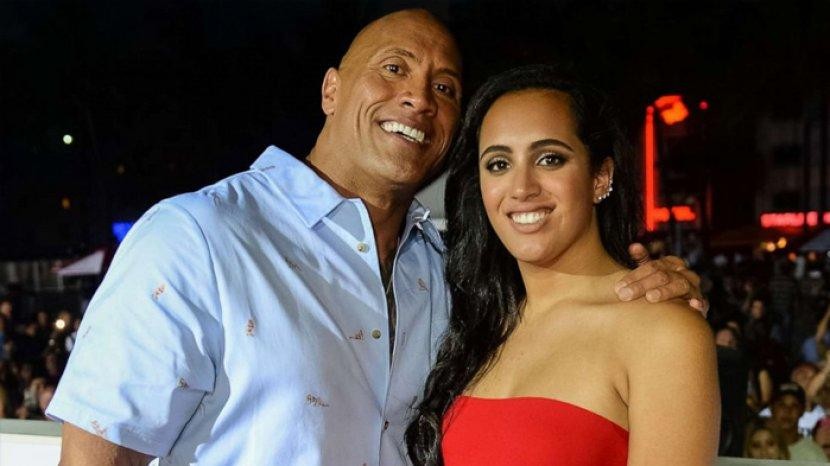 Dwayne Johnson The Rock dan putri pertamanya, Simone Alexandra. (Foto: Instagram)