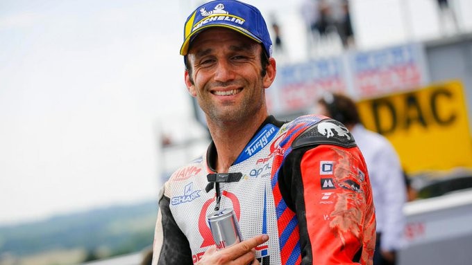 Pembalap Pramac Racing, Johann Zarco bisa tersenyum usai menempati pole position MotoGP Jerman, Minggu 20 Juni 2021. (Foto: Twitter @motoGP)