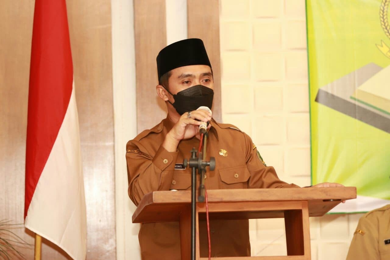 Wakil Walikota Pasuruan Adi Wibowo saat membuka seleksi huffadz. (Foto: Ist)