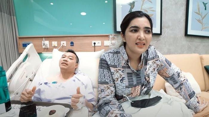 Ashanty setia menemani Anang Hermansyah selama menjalani operasi batu ginjal di rumah sakit. (Foto: Tangkapan layar YouTube The Hermansyah A6)