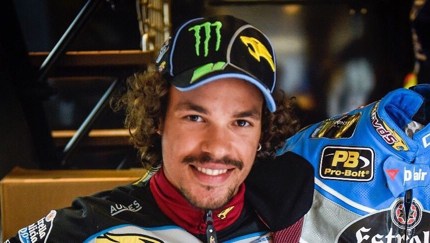 Franco Morbidelli absen di GP Assen karena cedera lutut seusai latihan. (Foto: Twitter/@FrankyMorbido12)