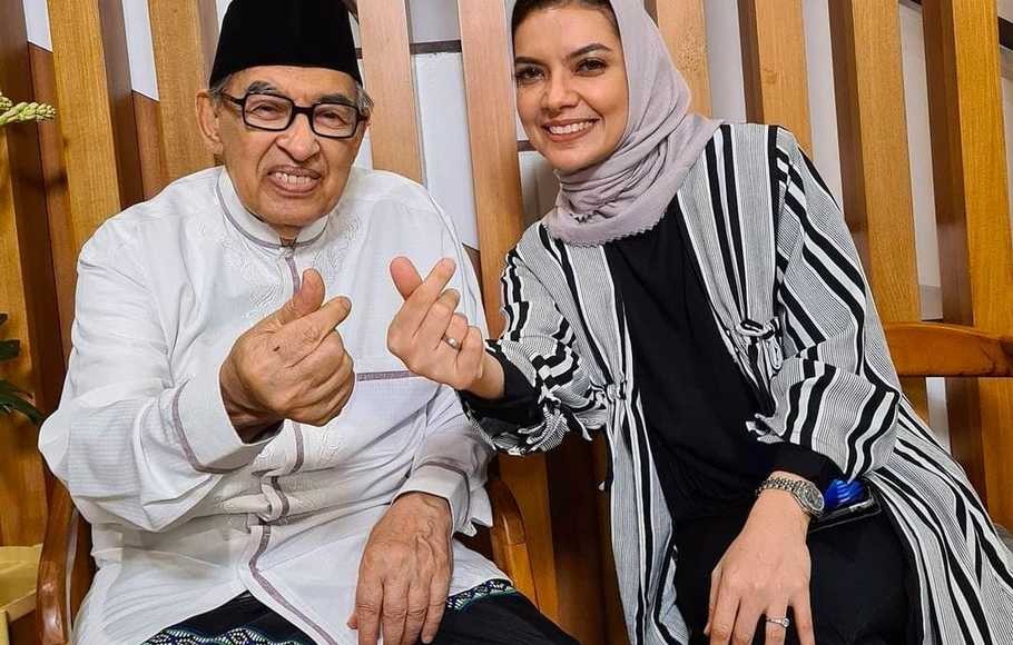 Prof Muhammad Quraish Shihab dan Najwa Shihab. (Foto: Istimewa)