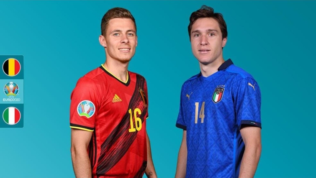 Belgia vs Italia di babak quarter final Euro 2020. (Foto: Uefa)