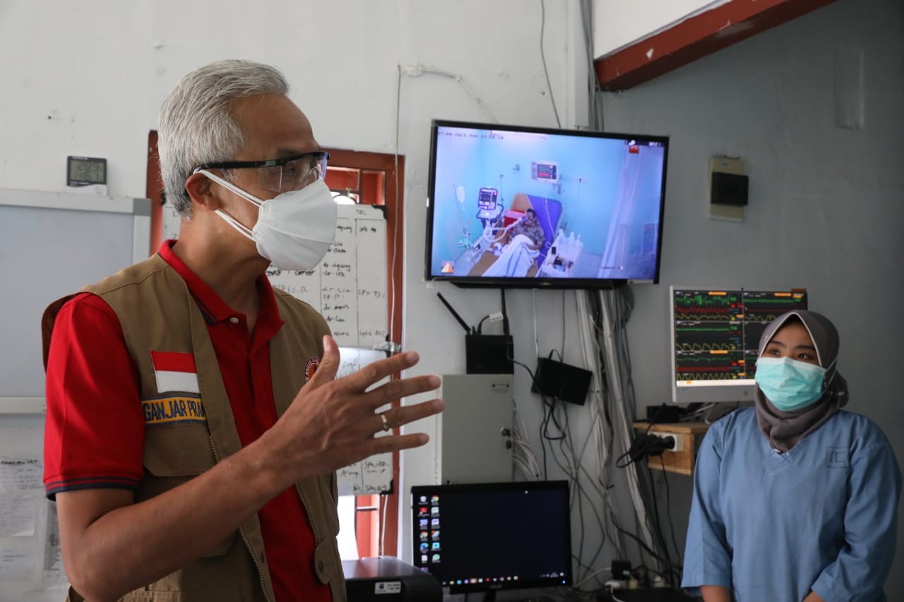 Gubernur Jawa Tengah, Ganjar Pranowo sidak ke RSUD Dr M Ashari Pemalang. (Foto: Istimewa)