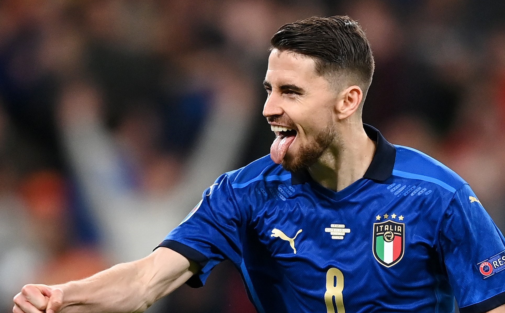 Jorginho menjadi eksekutor penentu ketika Italia mengalahkan Spanyol lewat adu penalti di semifinal Euro 2020. (Foto: EURO2020)