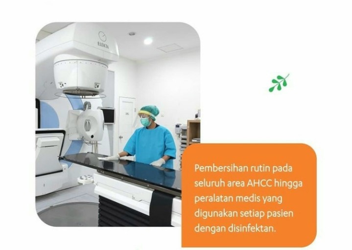 Penerapan protokol kesehatan secara ketat oleh AHCC untuk keamanan pasien. (Foto: dok.AHCC)