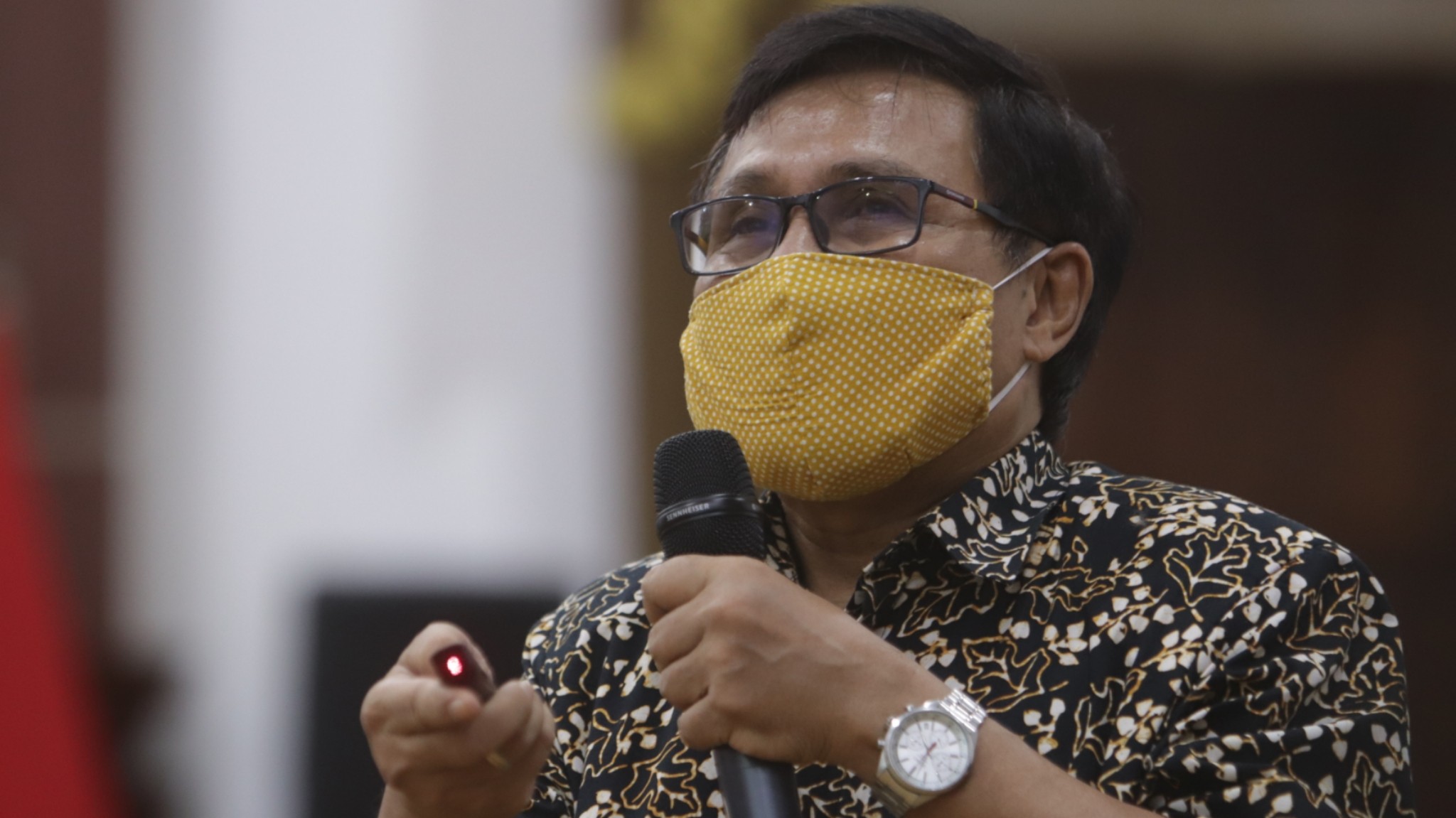 Pakar Epidemiologi Unair, Dr Windhu Purnomo. (Foto: Fariz Yarbo/Ngopibareng.id)