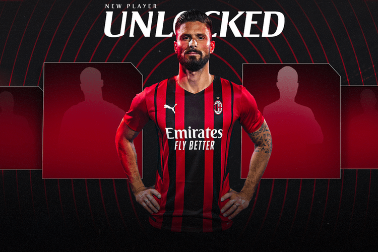 Olivier Giroud gabung AC Milan per Sabtu, 17 Juli 2021. (Foto: Twitter AC Milan)