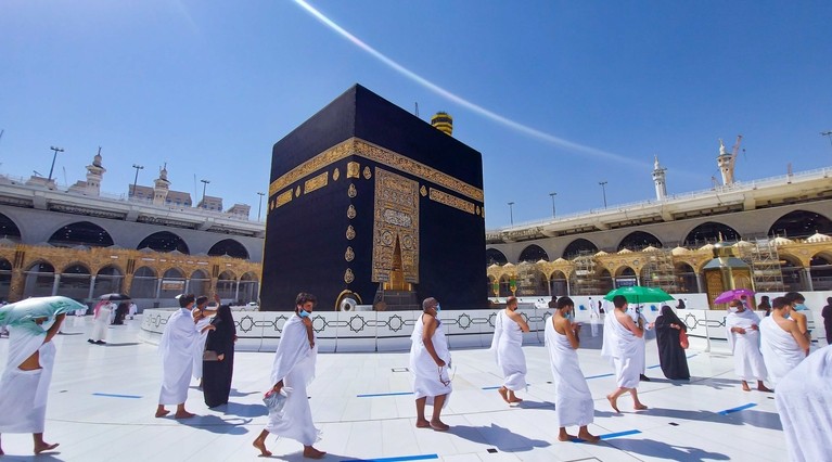 Ibadah haji saat pandemi Covid-19 di Makkah, Arab Saudi. (Foto: Istimewa)