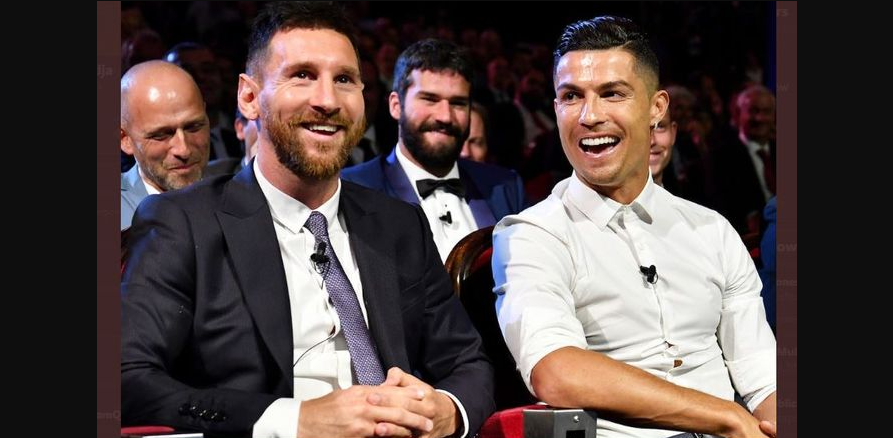 Lionel Messi dan Cristiano Ronaldo. (Foto: Twitter)